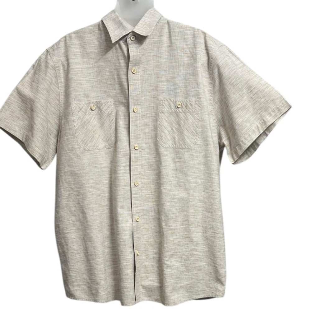 ROWM Crafted Short Sleeve Camp Button Front Shirt XL